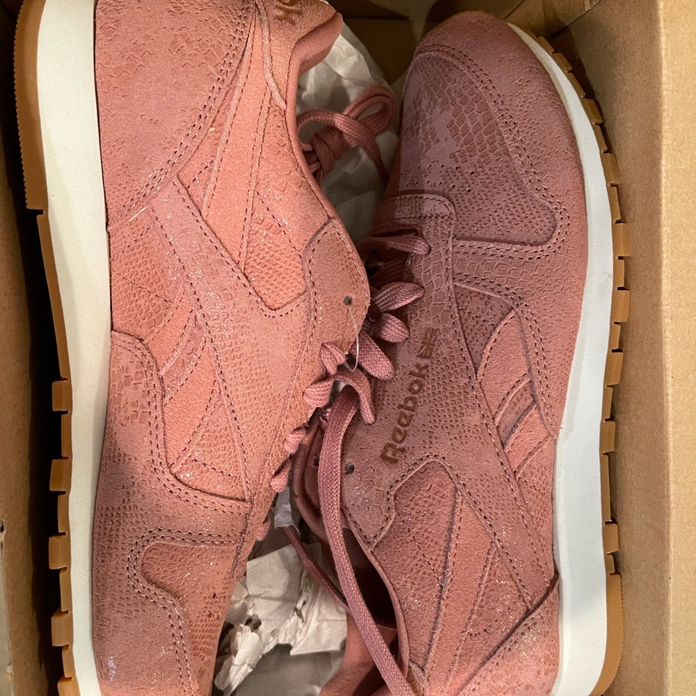 Women’s Classic leather exotic REEBOK shoes